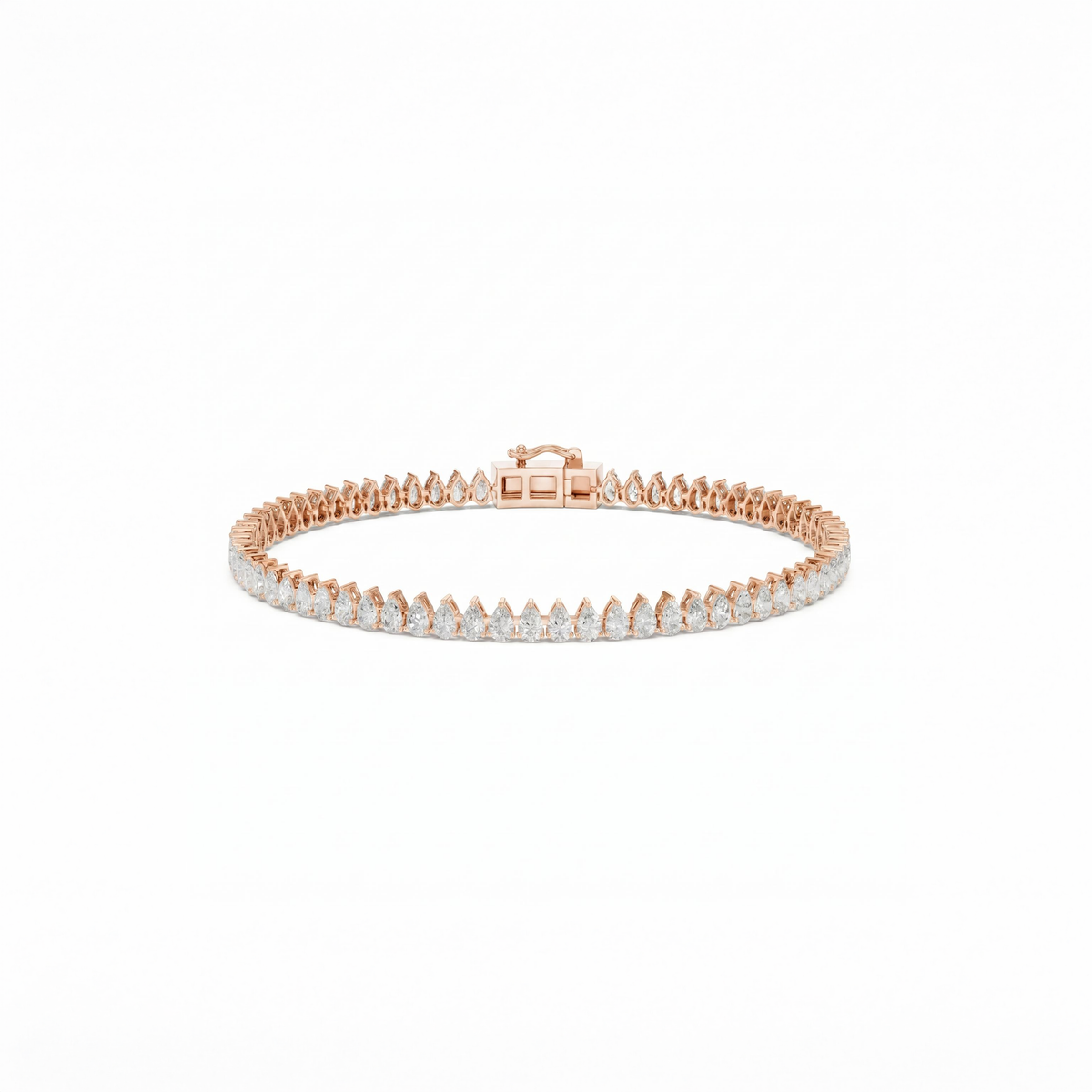 5 Carat pear Shaped Tennis Bracelet - Image 3