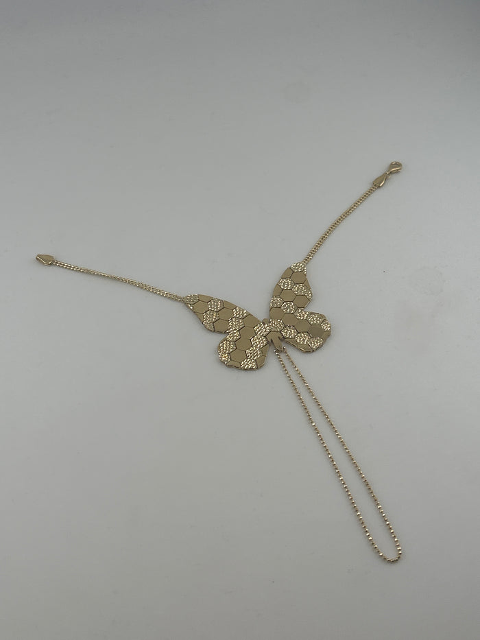 Butterfly Hand Chain – Honeycomb Texture