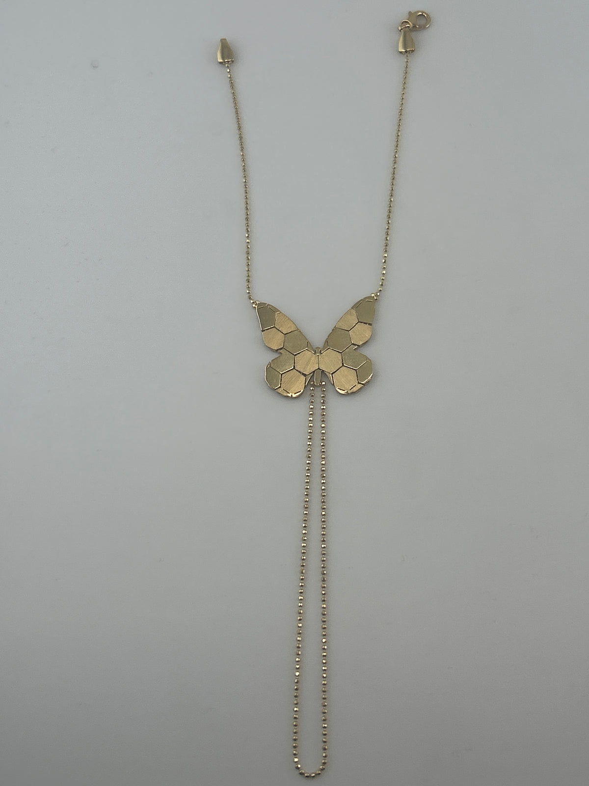 Petite Honeycomb Butterfly Hand Chain - Image 4