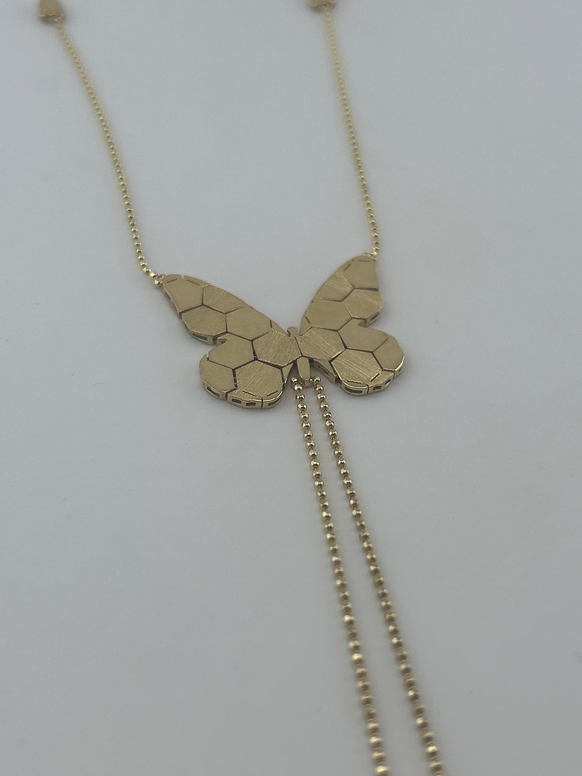Petite Honeycomb Butterfly Hand Chain - Image 3