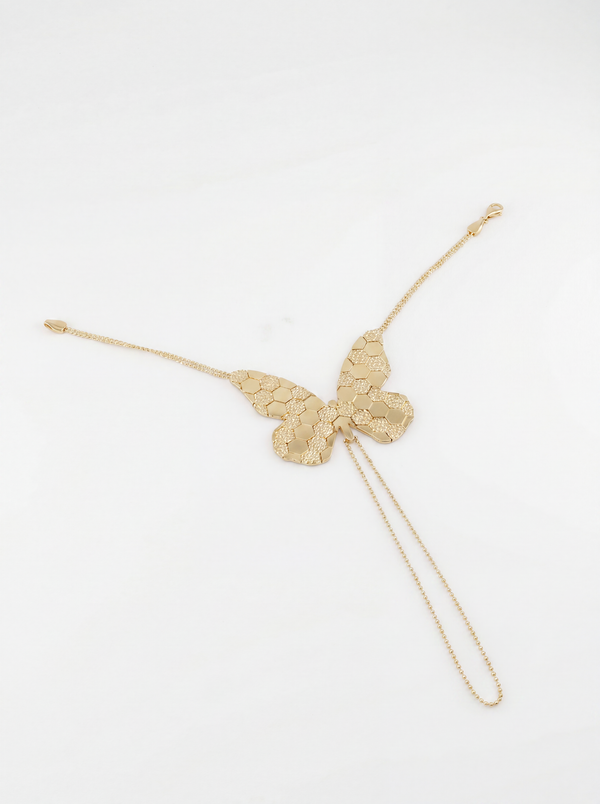 Butterfly Hand Chain – Honeycomb Texture
