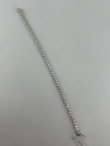 2.5 Carat Round Bezel Tennis Bracelet, 18k , Lab Diamond - Image 4
