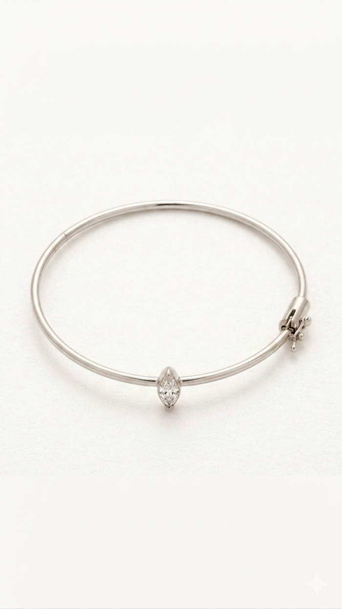 The Marquise Barely There Bangle