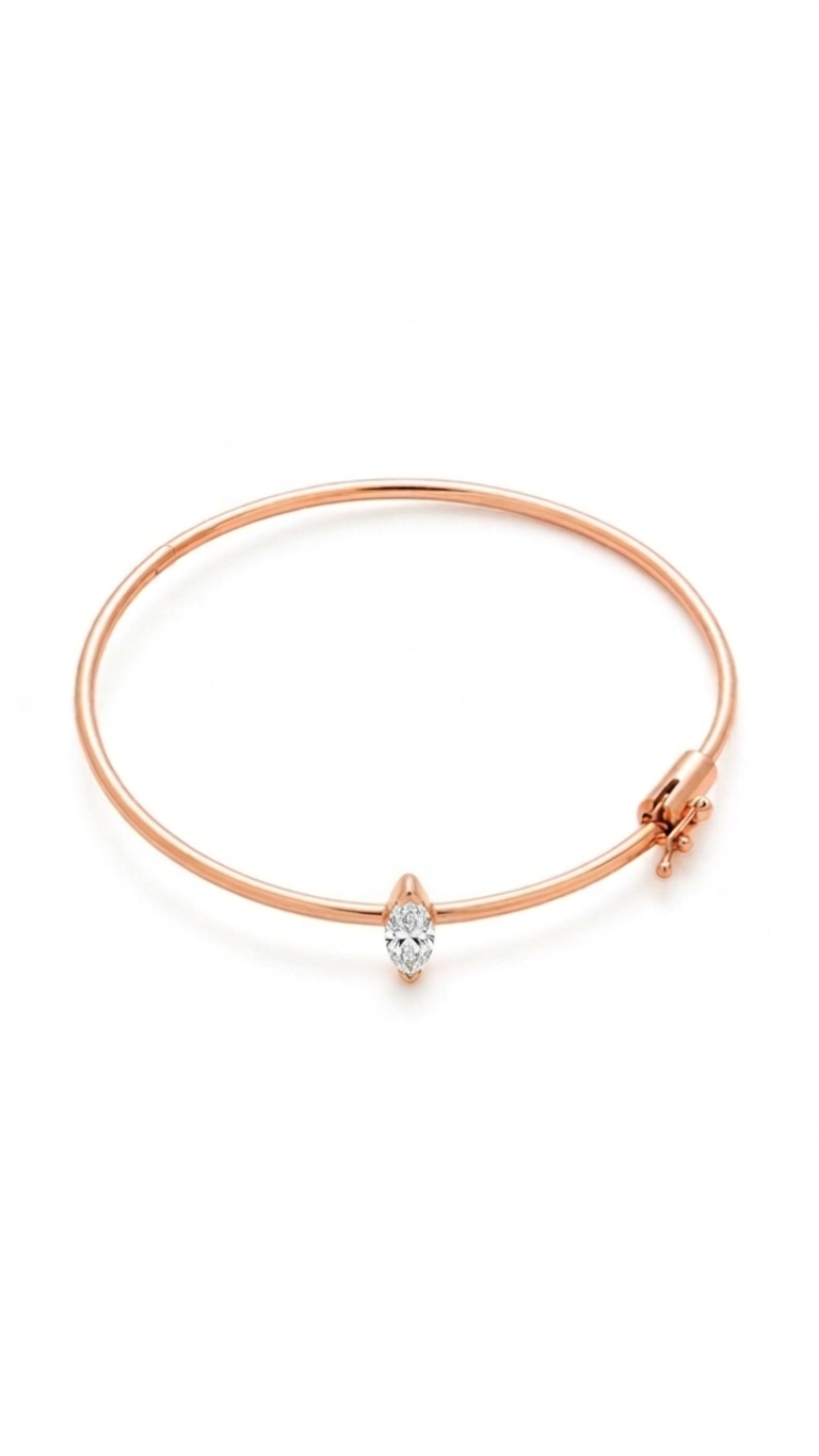 The Marquise Barely There Bangle - Image 3