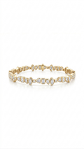 Multi-Shape Bezel Tennis Bracelet