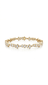 Multi-Shape Bezel Tennis Bracelet - Image 1
