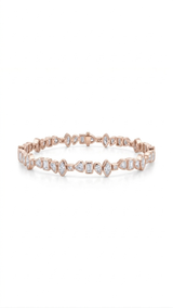 Multi-Shape Bezel Tennis Bracelet - Image 3