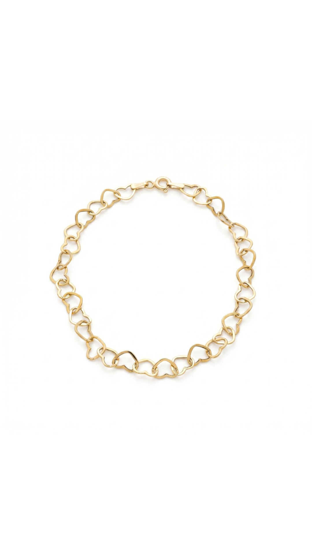 Cœur Bracelet - Heart Link Bracelet - Image 1