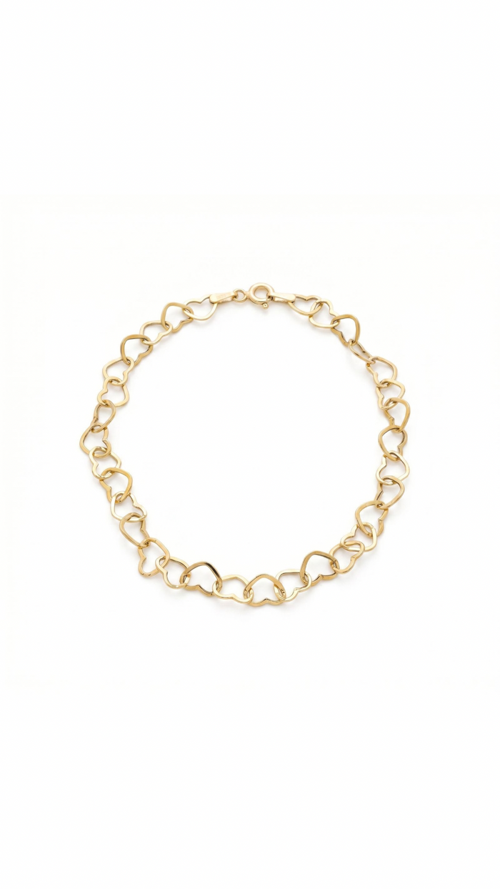 Cœur Bracelet - Heart Link Bracelet