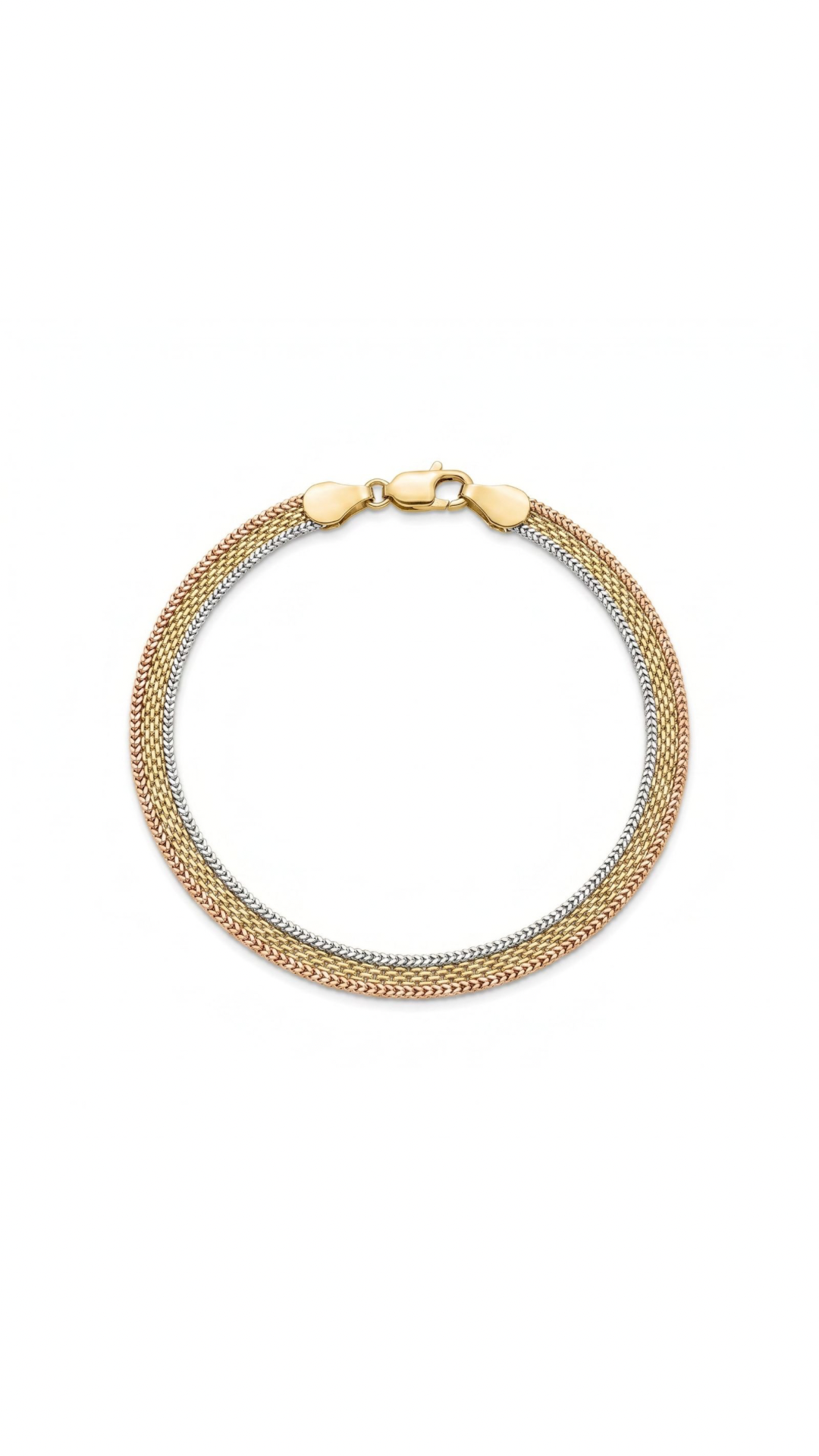 Trio — Tricolor Braided Bracelet - Image 1