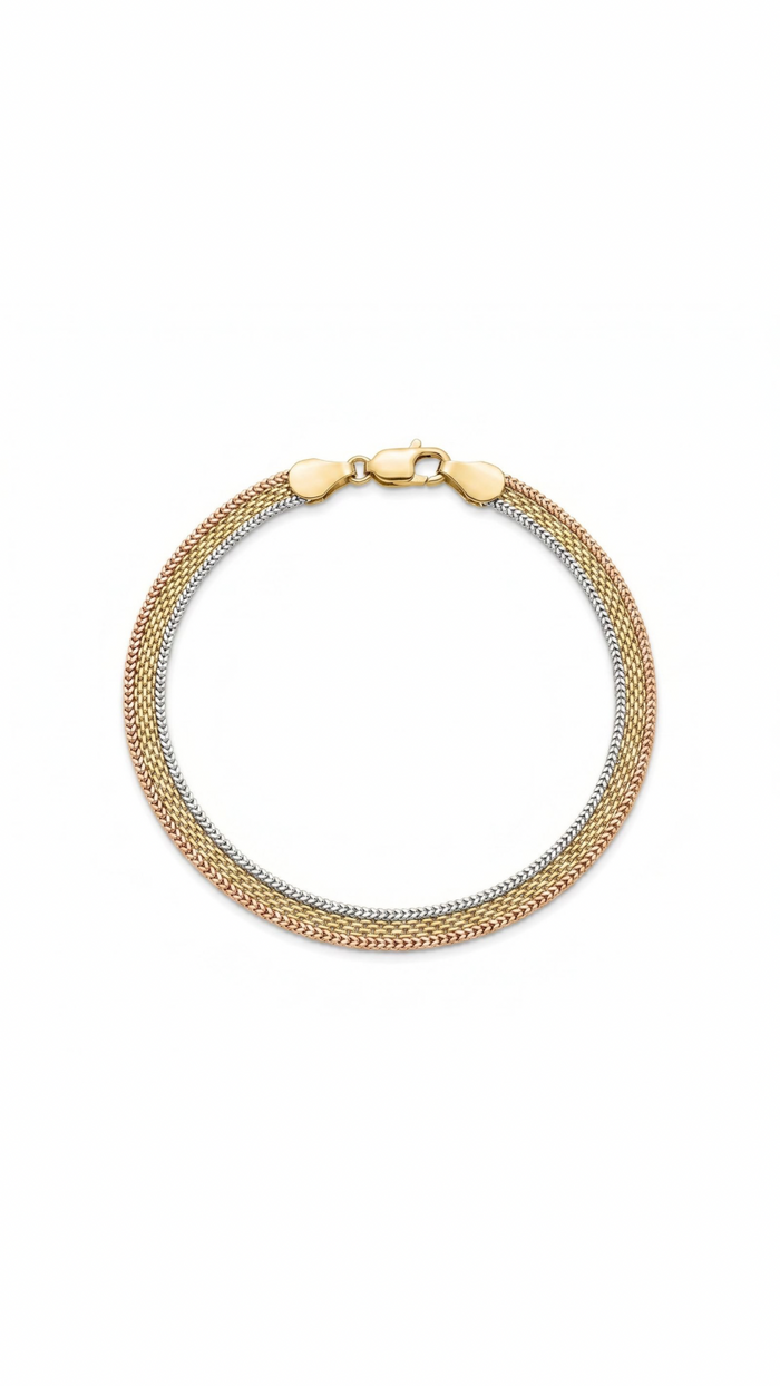 Trio — Tricolor Braided Bracelet