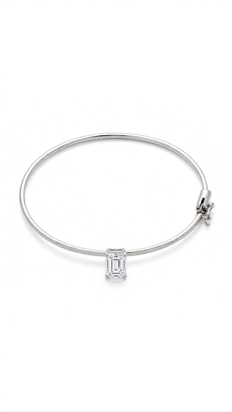 The Barely There Bangle Emerald - Image 2