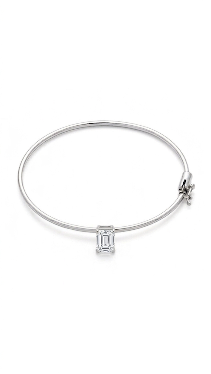 The Barely There Bangle Emerald