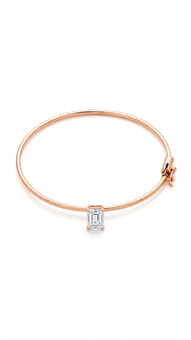 The Barely There Bangle Emerald - Image 3