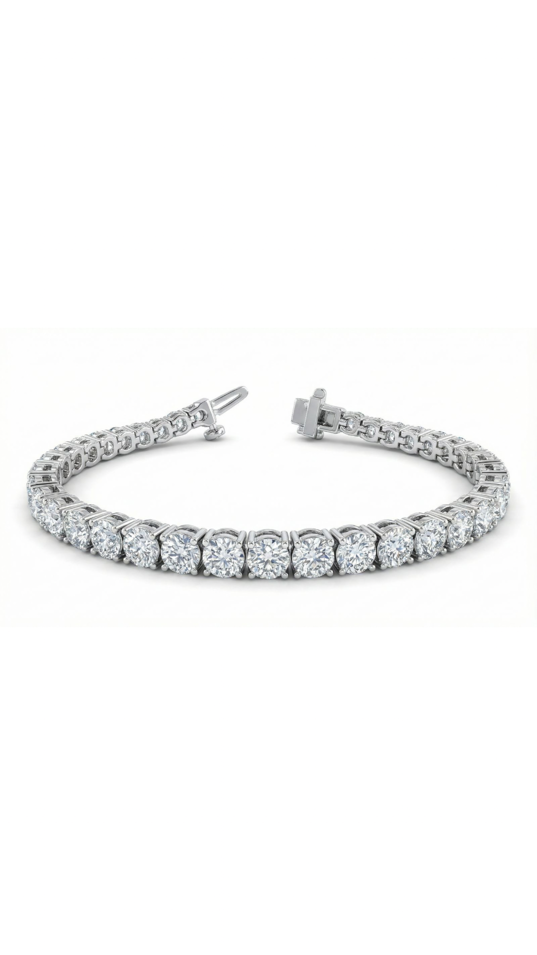 7 Carat Classic Diamond Tennis Bracelet - Image 2