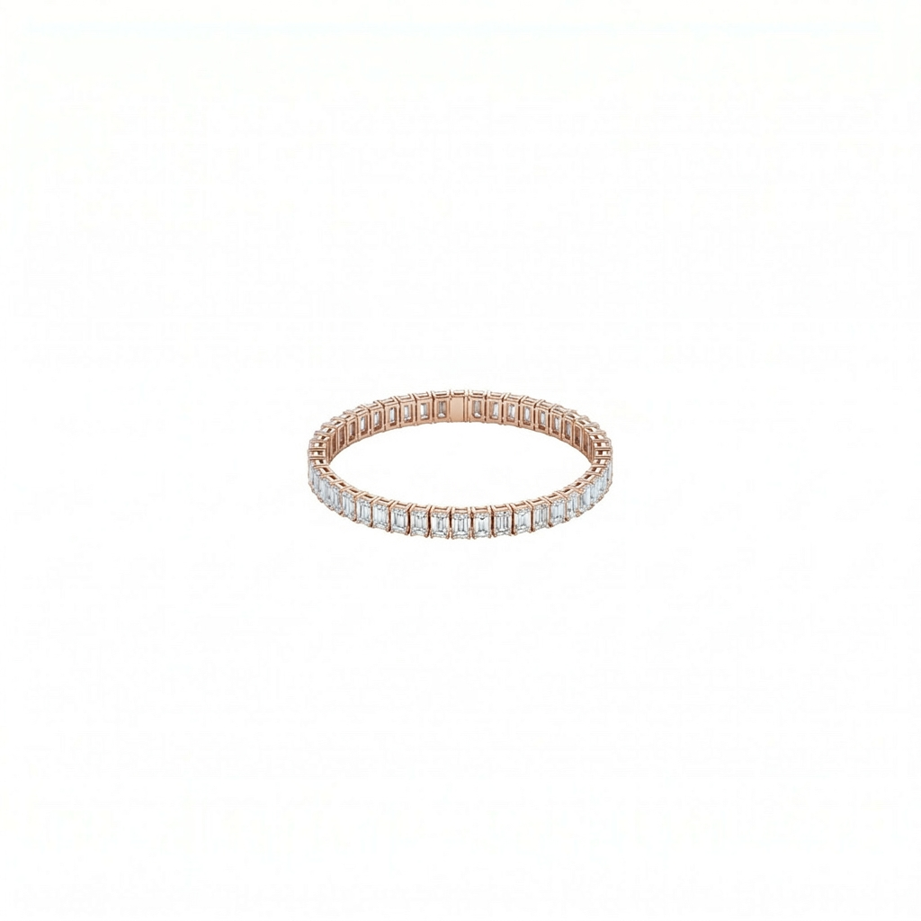 Emerald Shape Tennis Bracelet - Image 6
