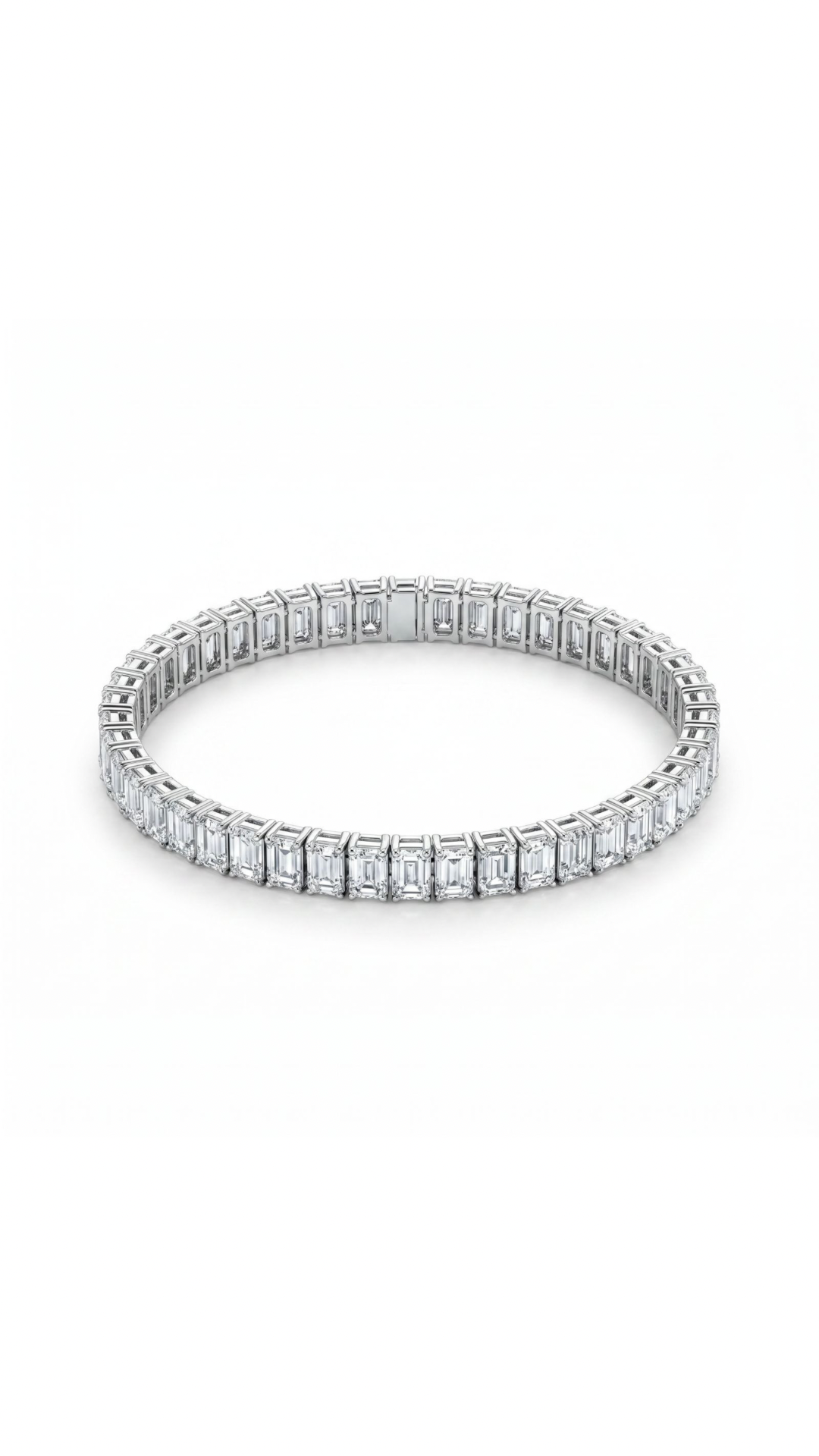 Emerald Shape Tennis Bracelet - Image 2