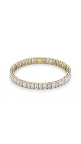 Emerald Shape Tennis Bracelet - Image 1
