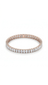 Emerald Shape Tennis Bracelet - Image 3