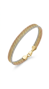 Trio — Tricolor Braided Bracelet - Image 2