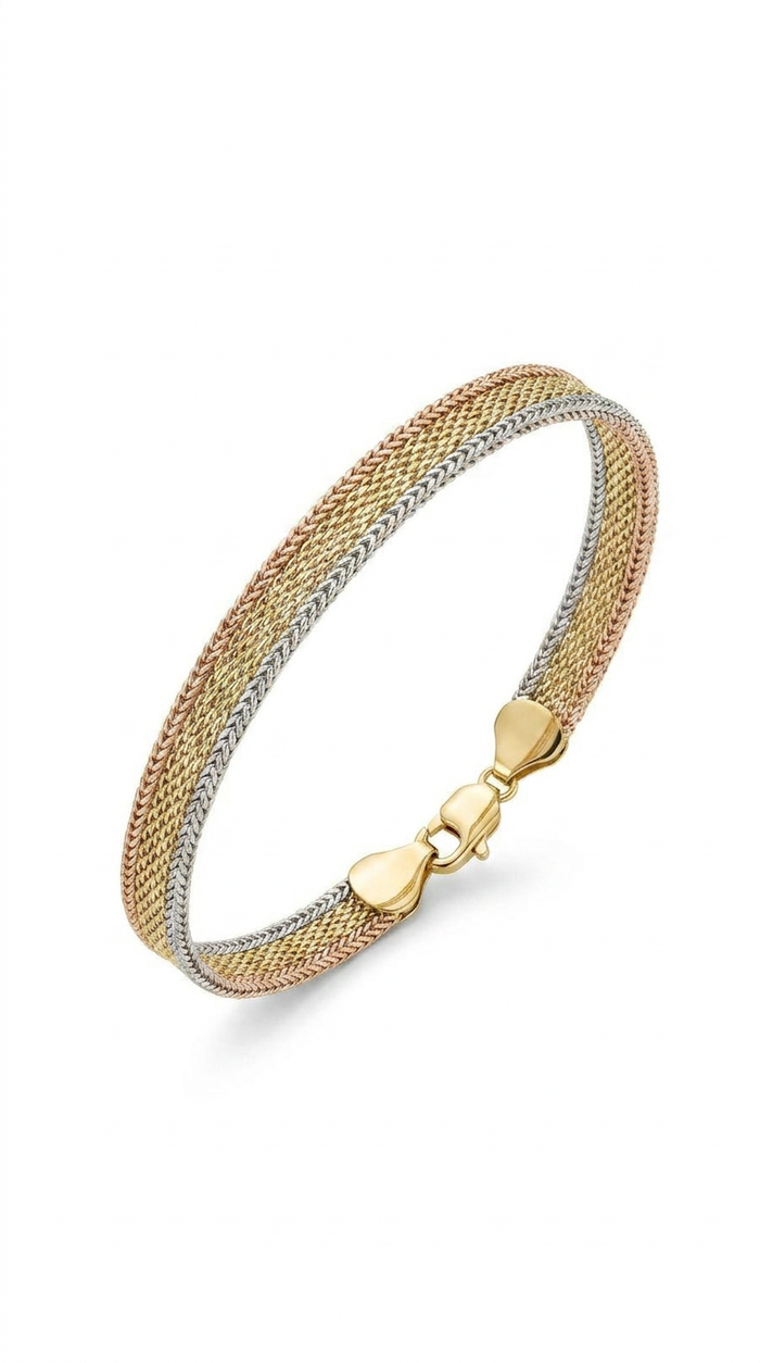 Trio — Tricolor Braided Bracelet