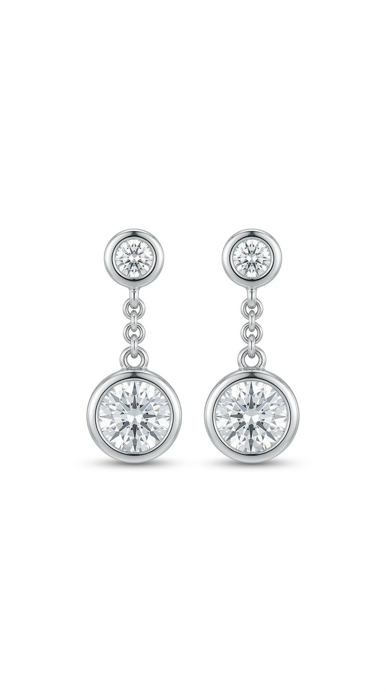 The Duo Drop Earrings - Image 1