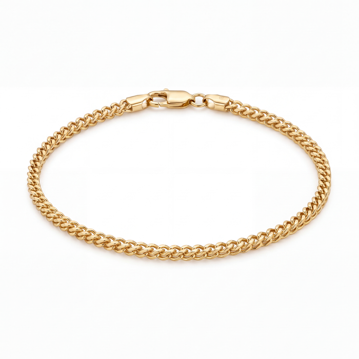 Franco-Style Bracelet in 18k yellow gold