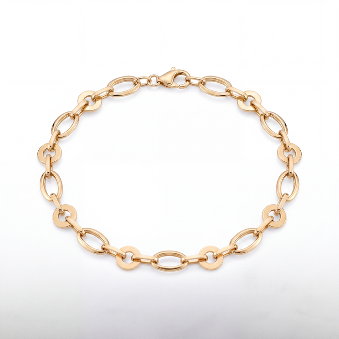 Celeste Link Bracelet in 18k yellow gold