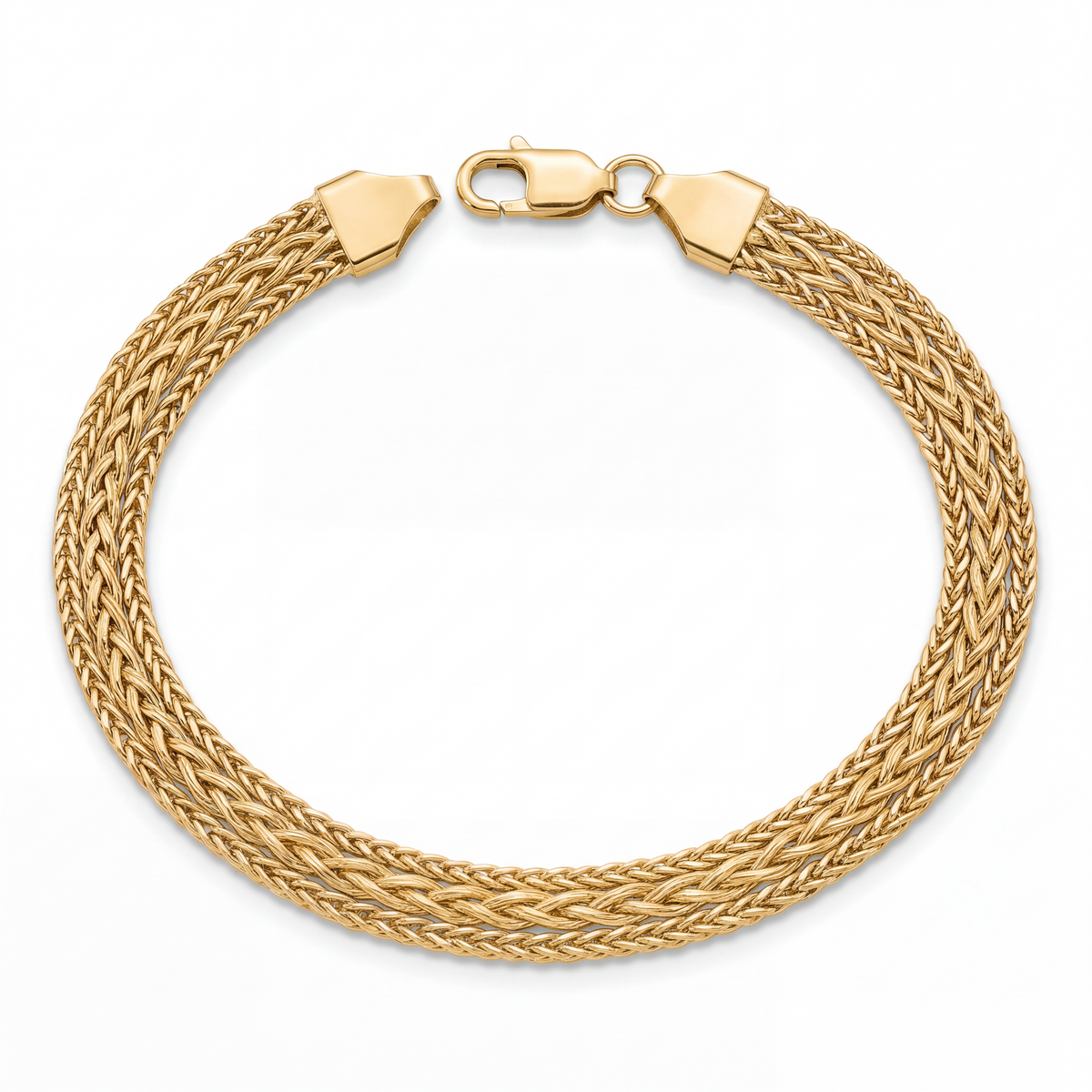 Multi-Strand Braided Chain Bracelet - Image 3