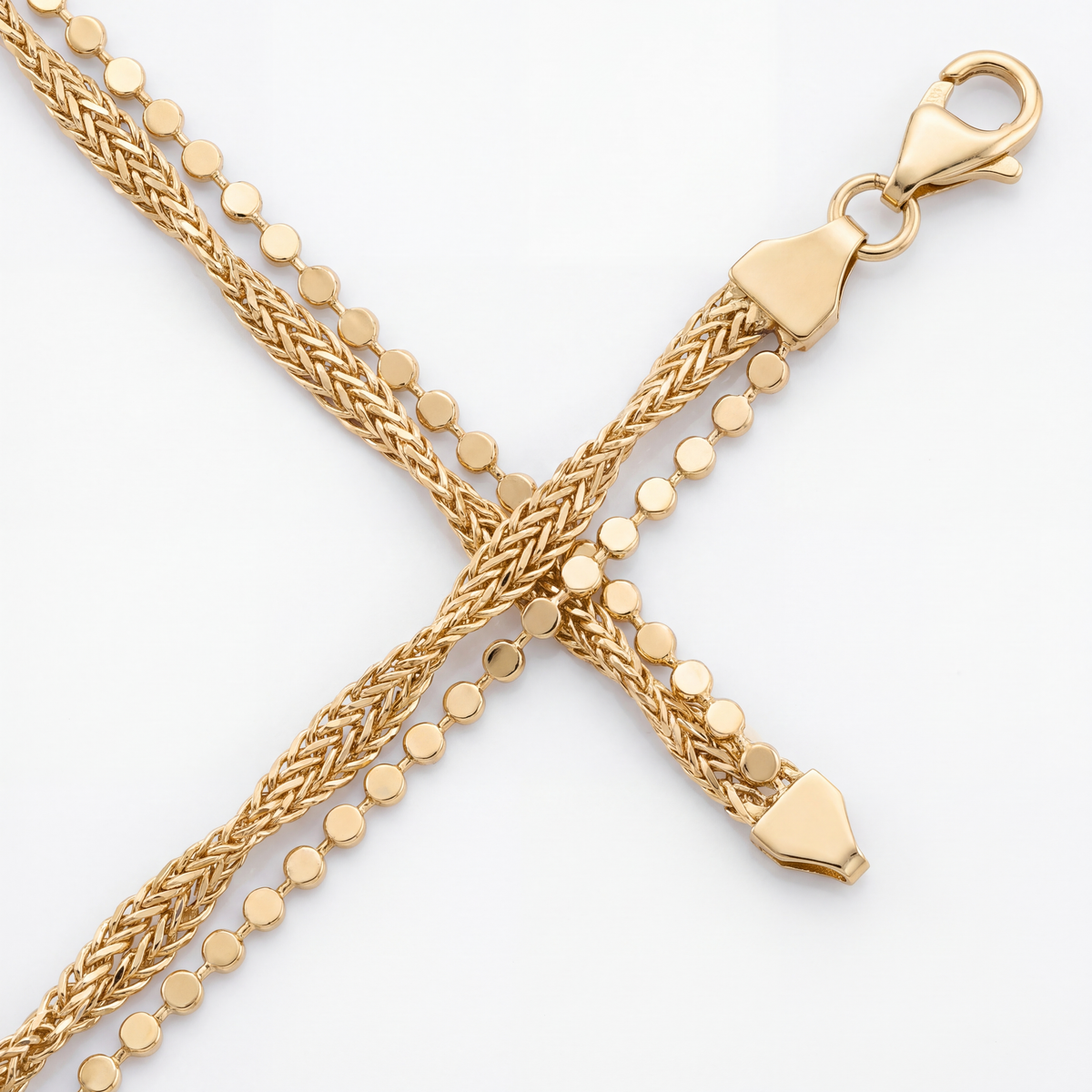 Multi-Strand Braided Chain Bracelet - Image 2