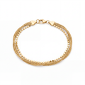 Multi-Strand Braided Chain Bracelet