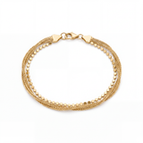 Multi-Strand Braided Chain Bracelet - Image 1