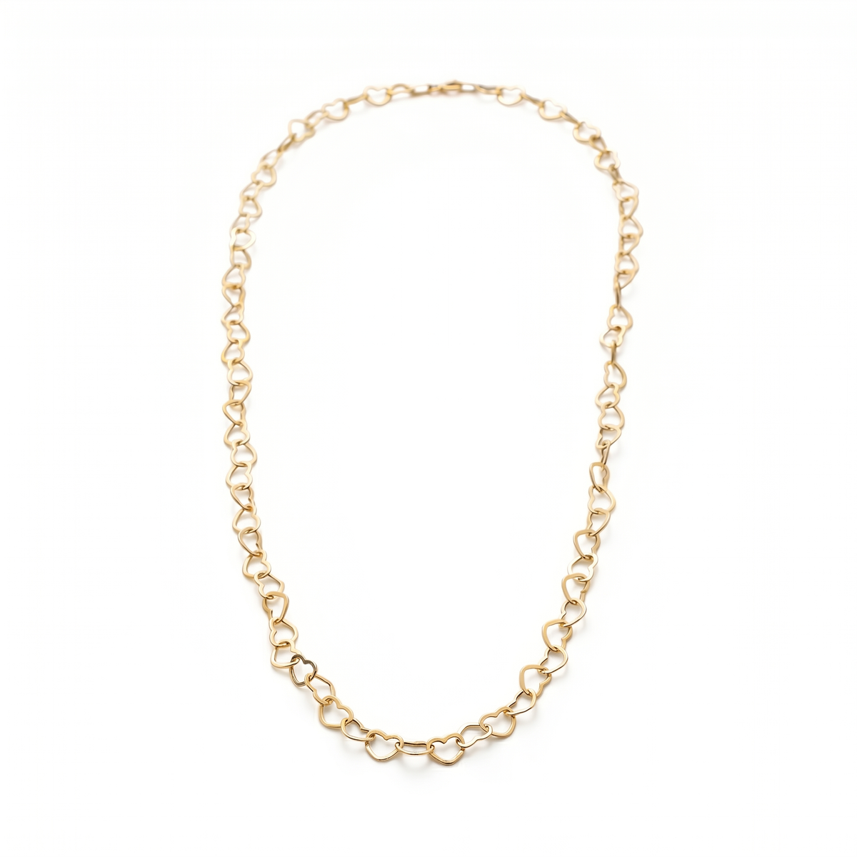 Cœur Chaîne — Heart Link Chain Necklace - Image 1