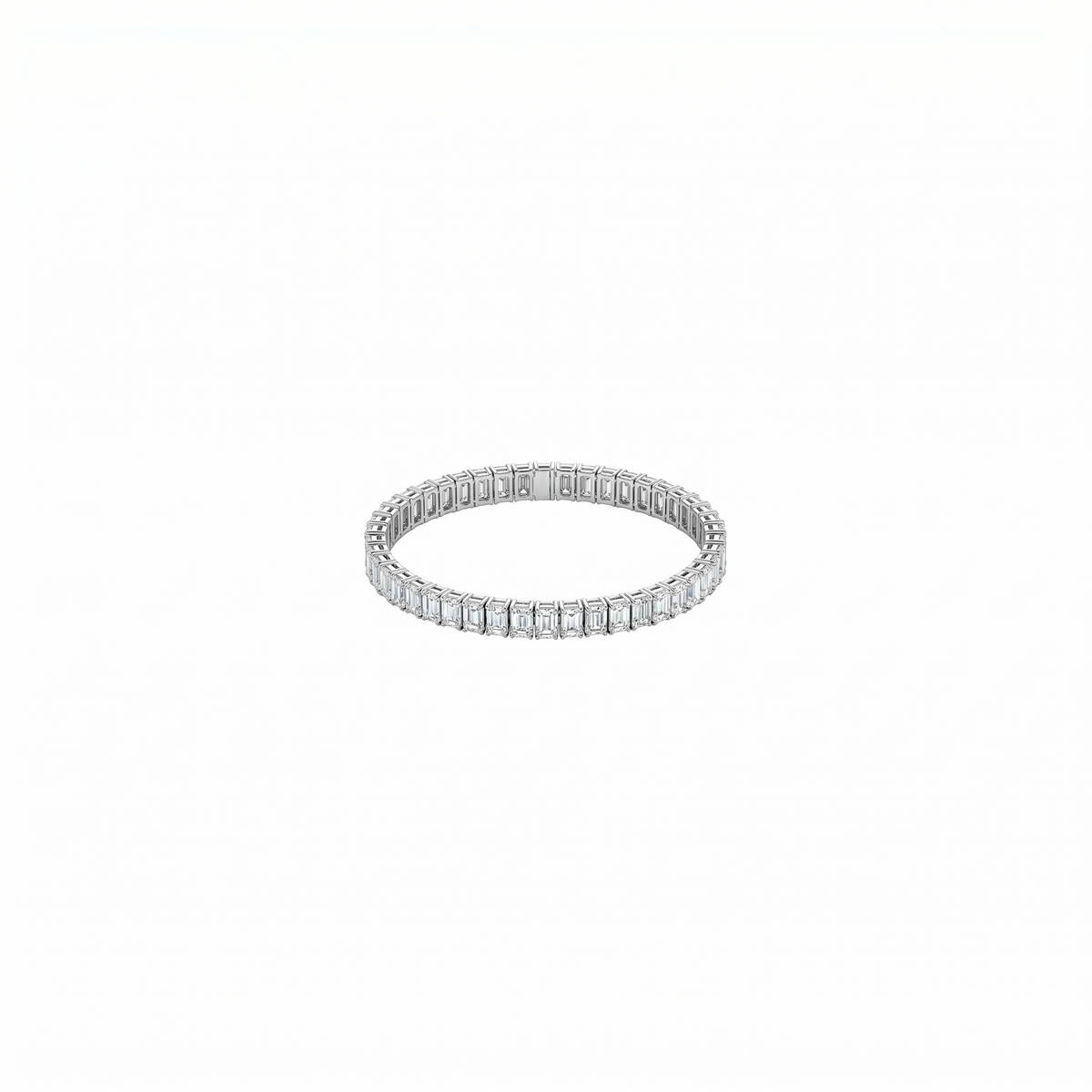 Emerald Shape Tennis Bracelet - Image 5
