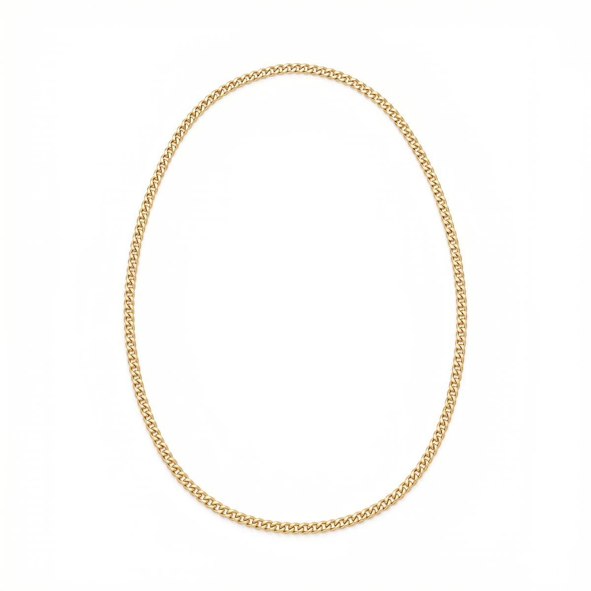 Gourmette — Fine Curb Chain Necklace - Image 1