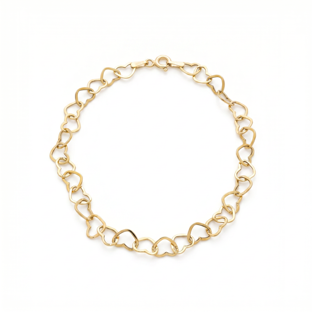 Cœur Bracelet - Heart Link Bracelet - Image 2
