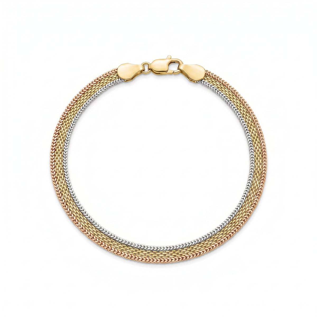 Trio — Tricolor Braided Bracelet - Image 3